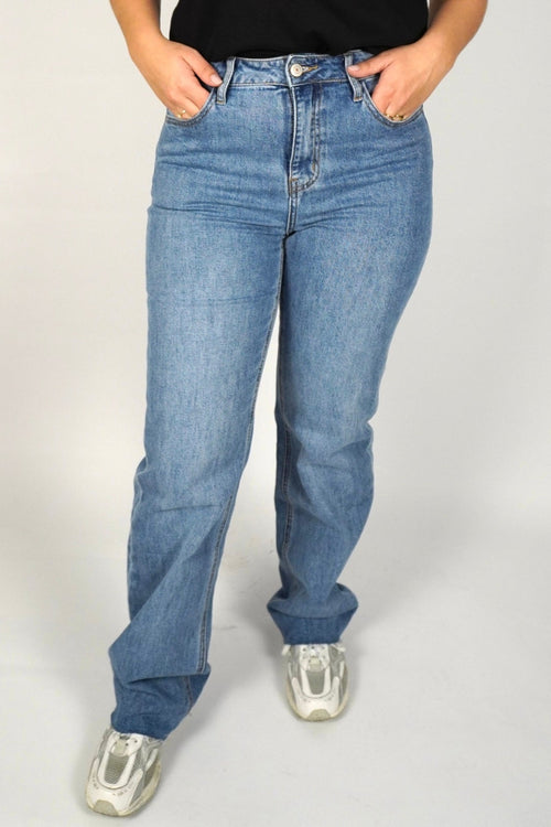 Elva straight jeans - Dark blue