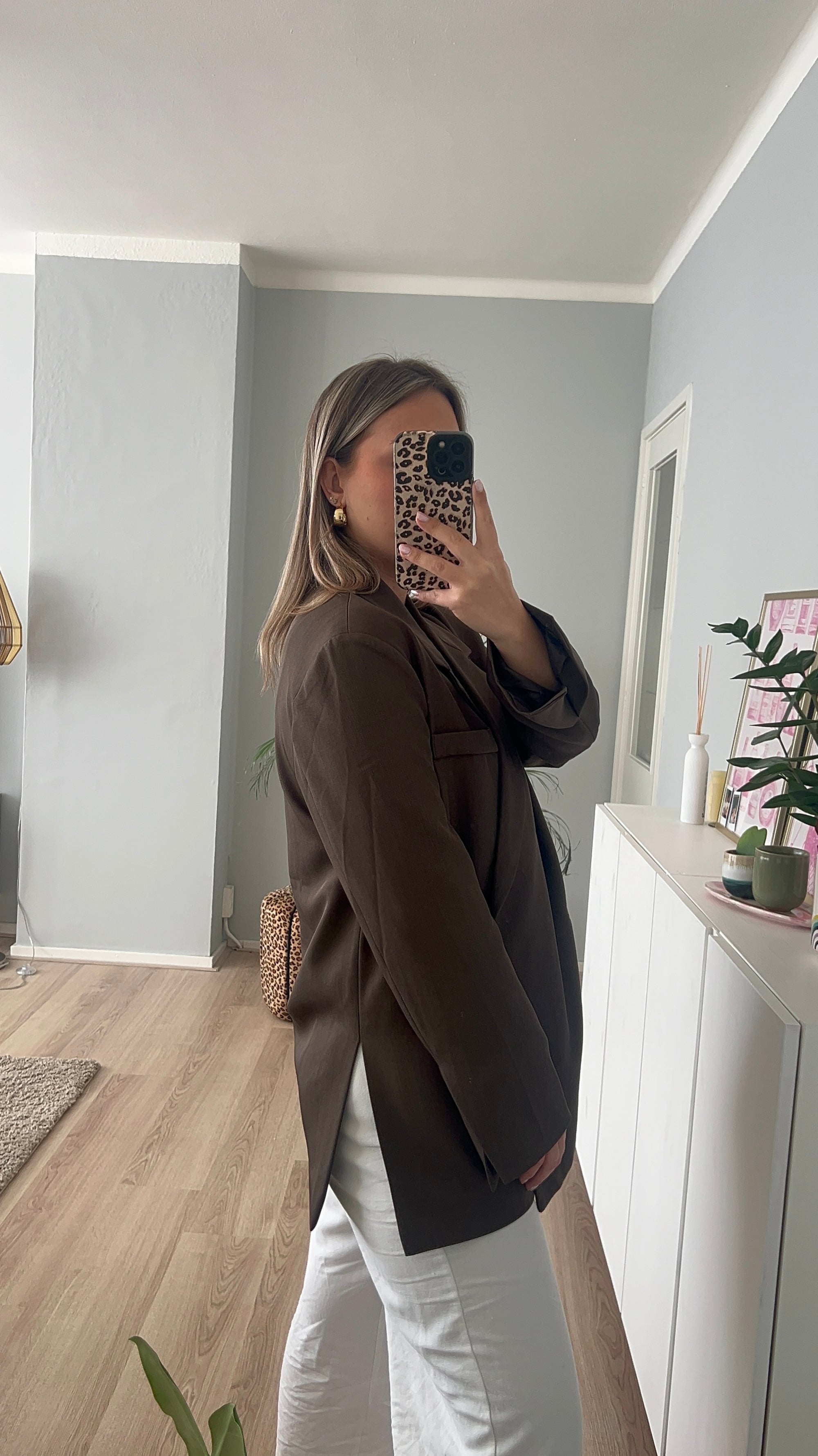 Oversized Floor blazer - Brown