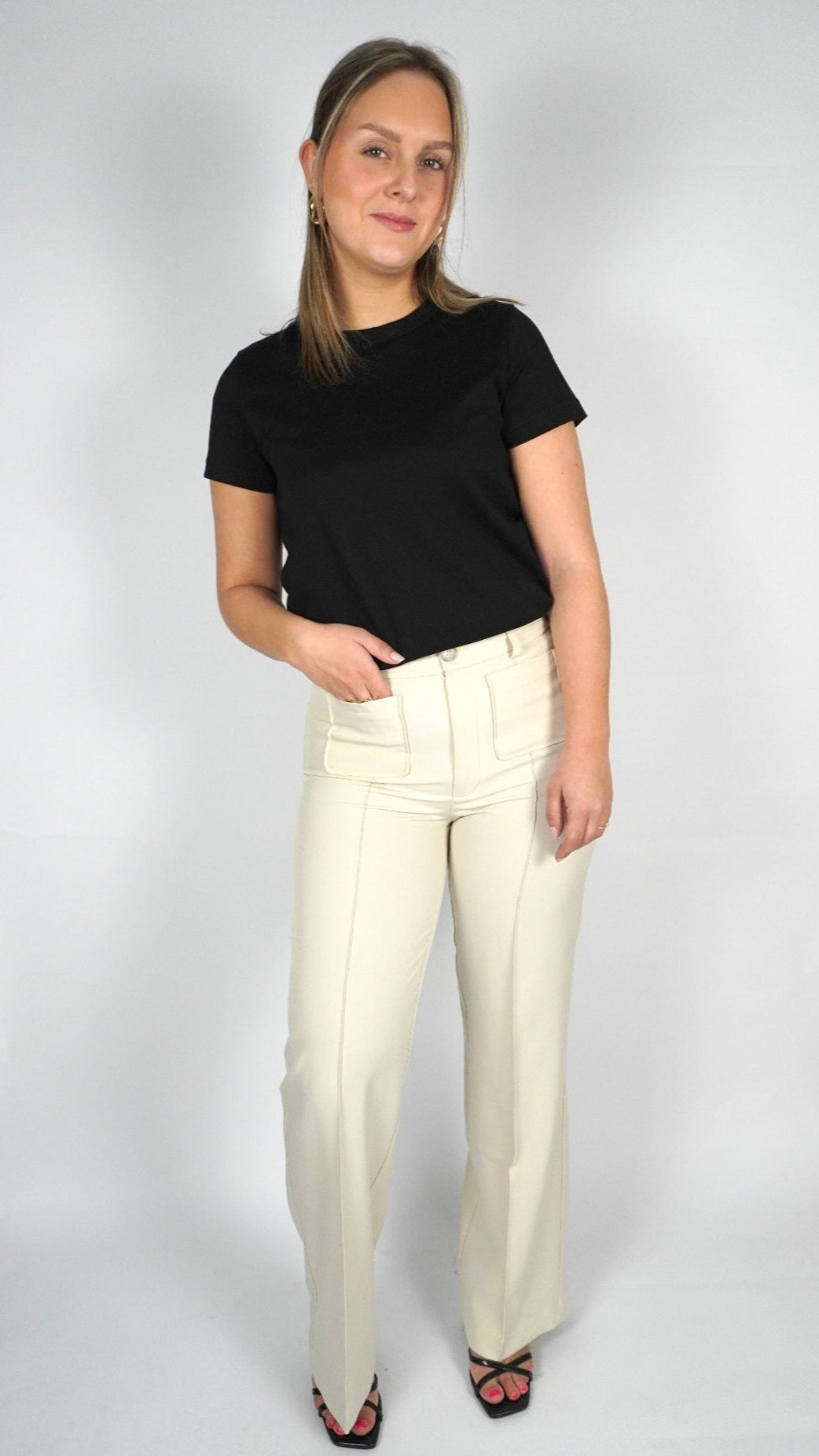 Nora pantalon - Ecru