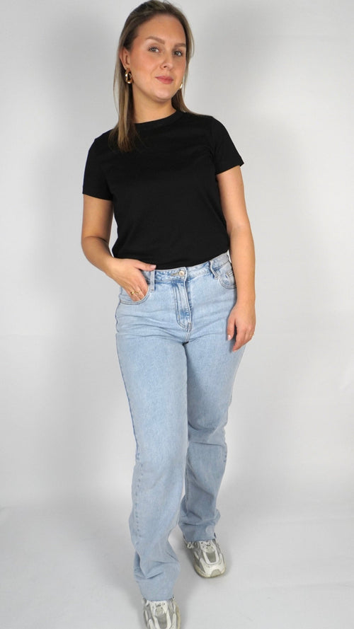 Elva straight jeans - Light blue