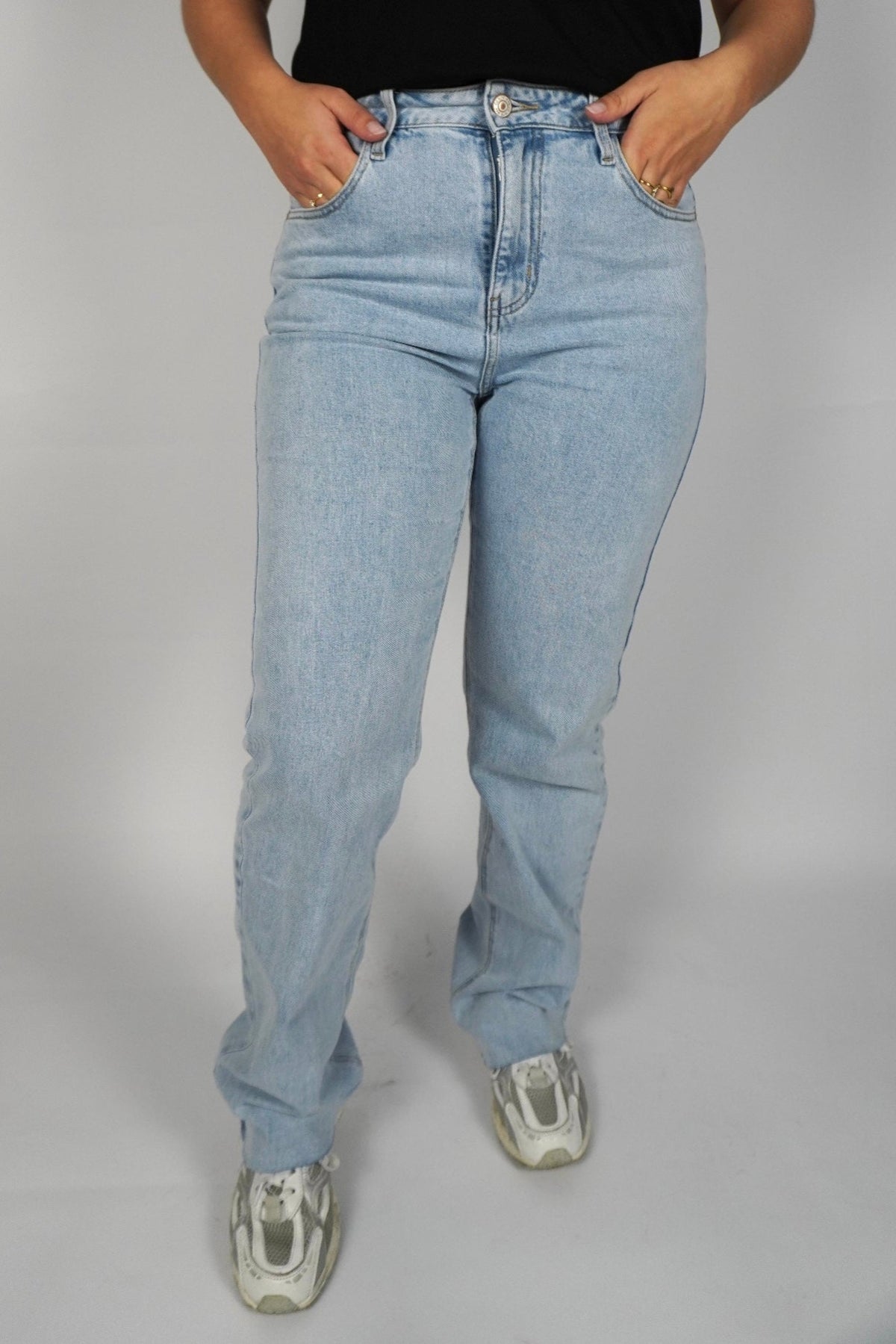 Elva straight jeans - Light blue