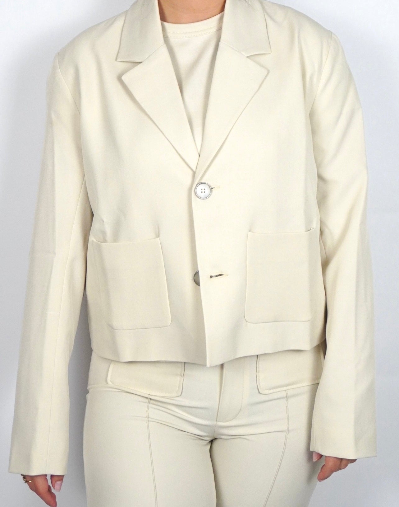 Sam korte blazer - Ecru